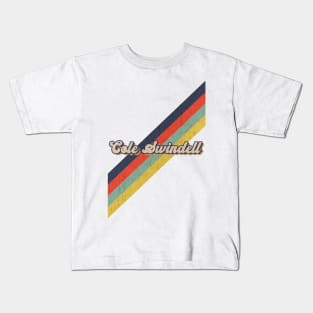 retro vintage color Cole Swindell Kids T-Shirt